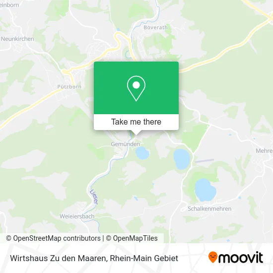 Карта Wirtshaus Zu den Maaren