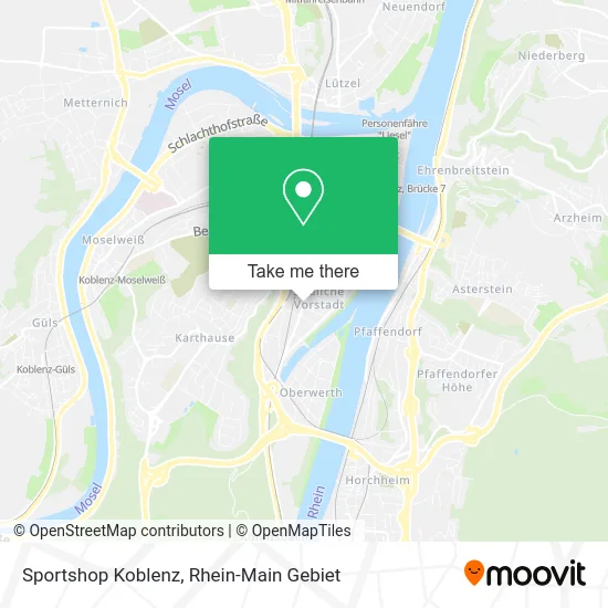 Карта Sportshop Koblenz