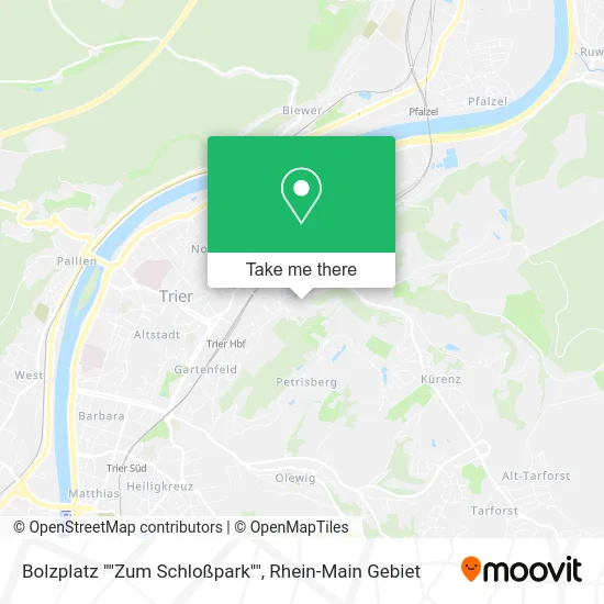 Карта Bolzplatz ""Zum Schloßpark""