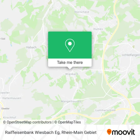 Карта Raiffeisenbank Wiesbach Eg