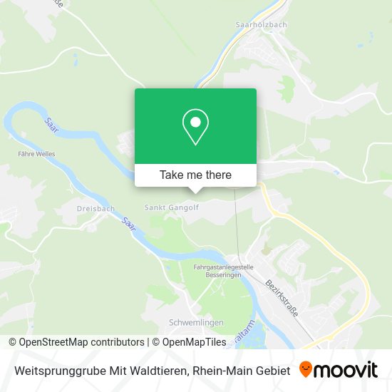 Карта Weitsprunggrube Mit Waldtieren