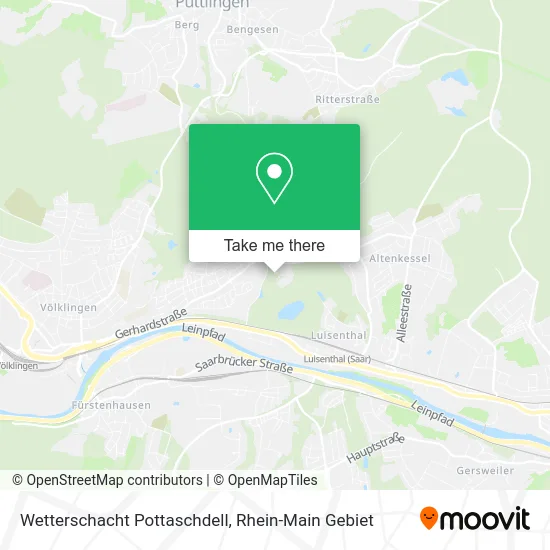 Карта Wetterschacht Pottaschdell
