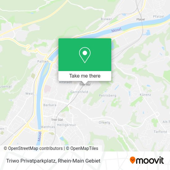 Карта Triwo Privatparkplatz