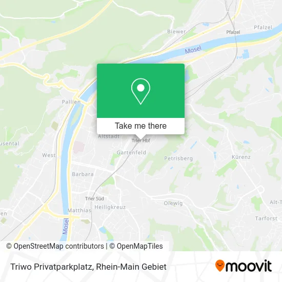 Карта Triwo Privatparkplatz