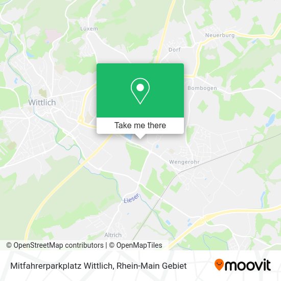 Карта Mitfahrerparkplatz Wittlich