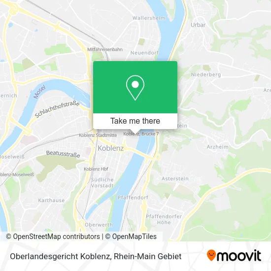 Карта Oberlandesgericht Koblenz