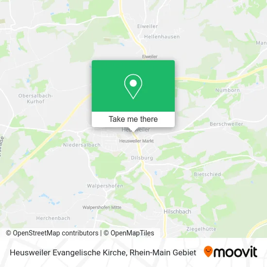 Карта Heusweiler Evangelische Kirche