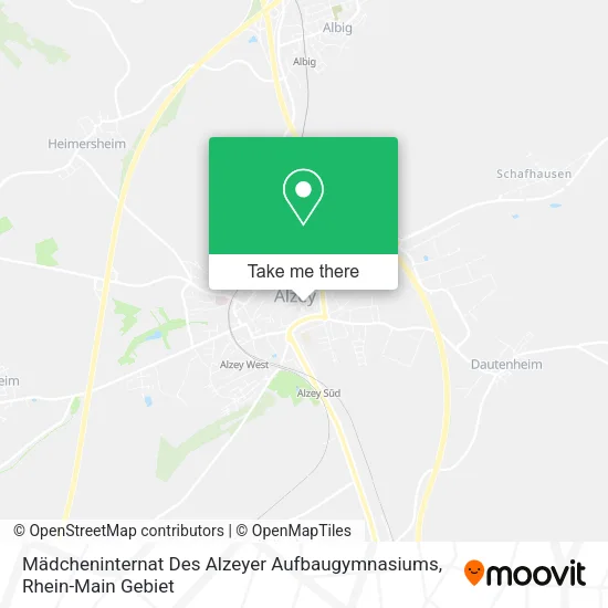 Карта Mädcheninternat Des Alzeyer Aufbaugymnasiums