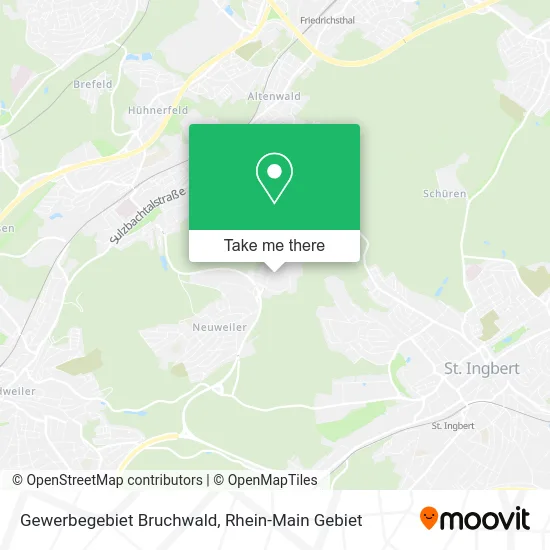 Карта Gewerbegebiet Bruchwald