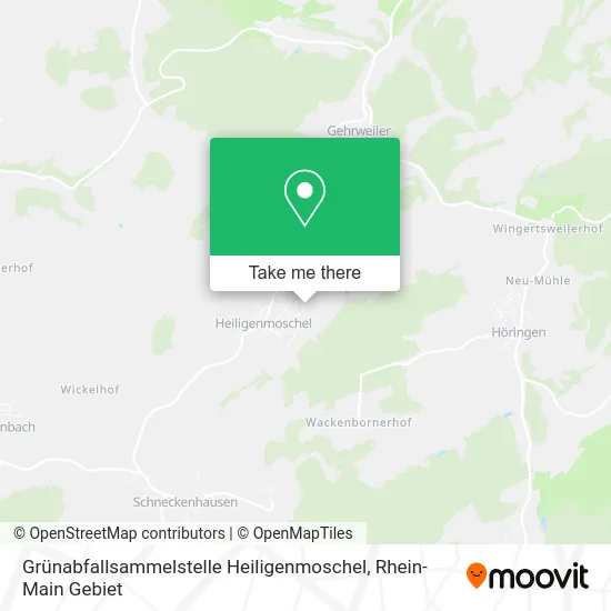 Карта Grünabfallsammelstelle Heiligenmoschel