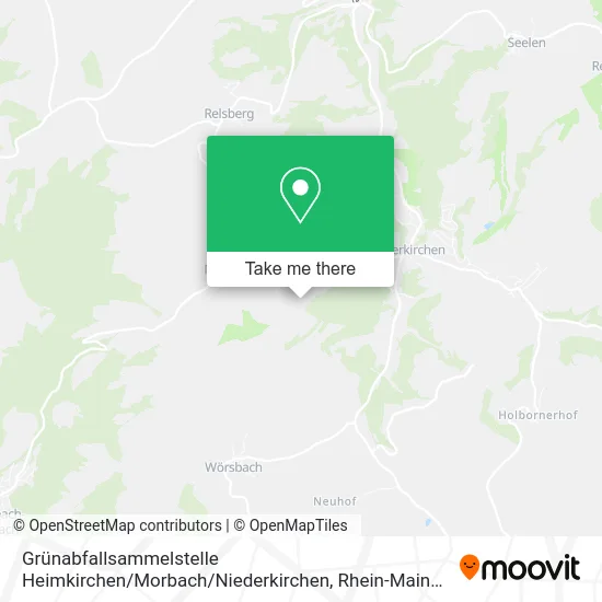 Карта Grünabfallsammelstelle Heimkirchen / Morbach / Niederkirchen