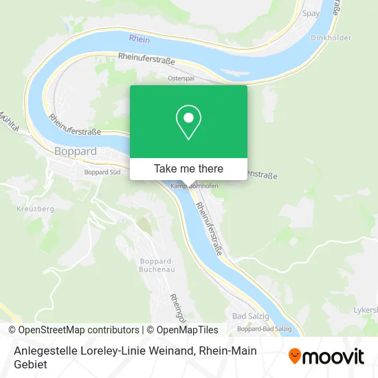 Карта Anlegestelle Loreley-Linie Weinand