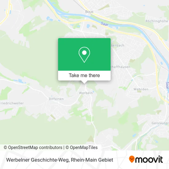 Карта Werbelner Geschichte-Weg