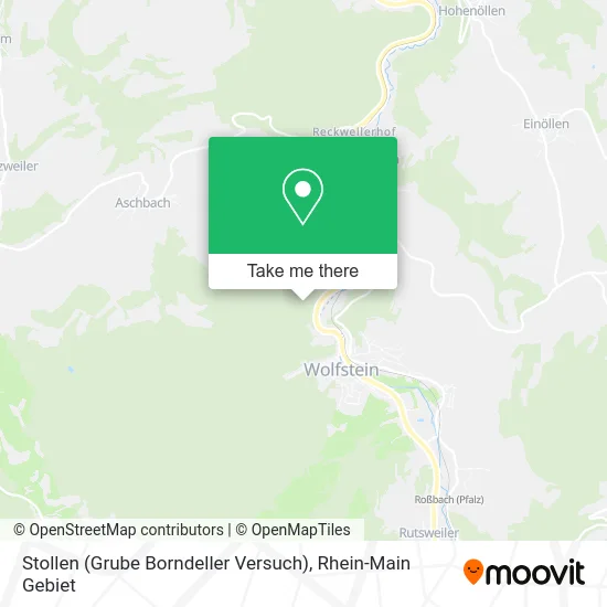 Карта Stollen (Grube Borndeller Versuch)