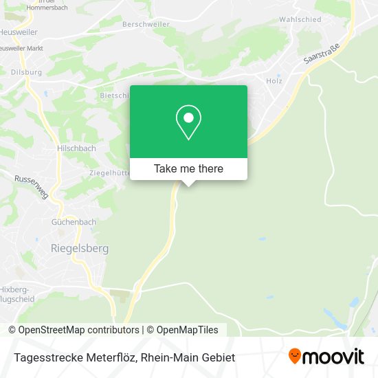 Карта Tagesstrecke Meterflöz
