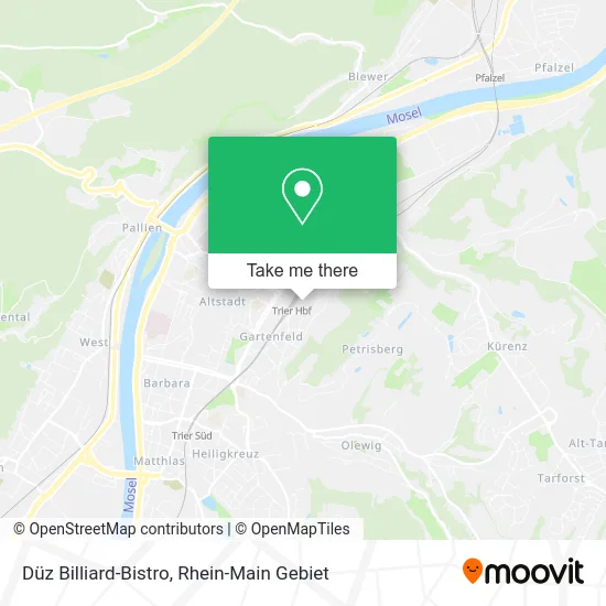 Карта Düz Billiard-Bistro
