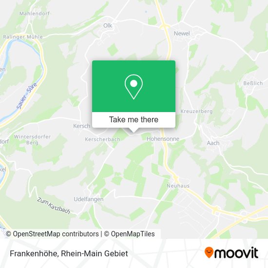 Карта Frankenhöhe