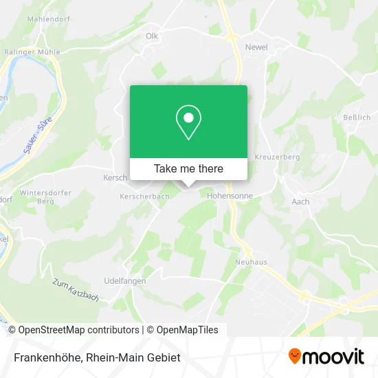 Карта Frankenhöhe