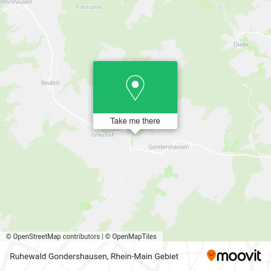 Карта Ruhewald Gondershausen