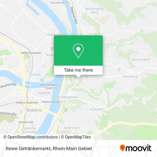 Карта Rewe Getränkemarkt