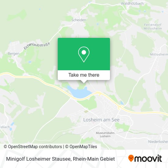 Карта Minigolf Losheimer Stausee