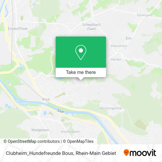 Карта Clubheim_Hundefreunde Bous