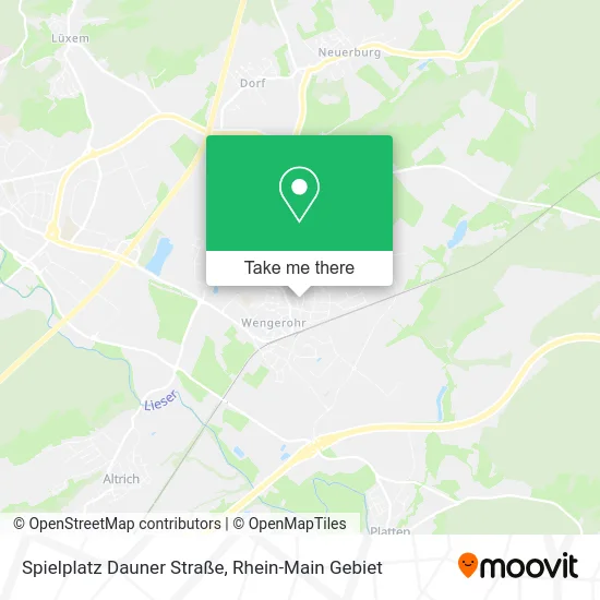 Карта Spielplatz Dauner Straße