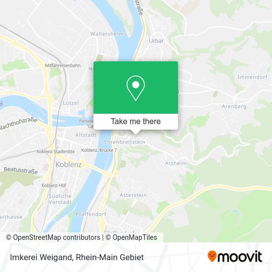 Карта Imkerei Weigand