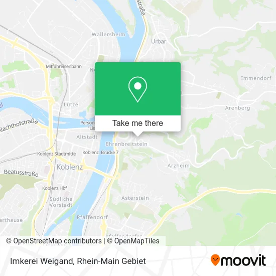 Карта Imkerei Weigand