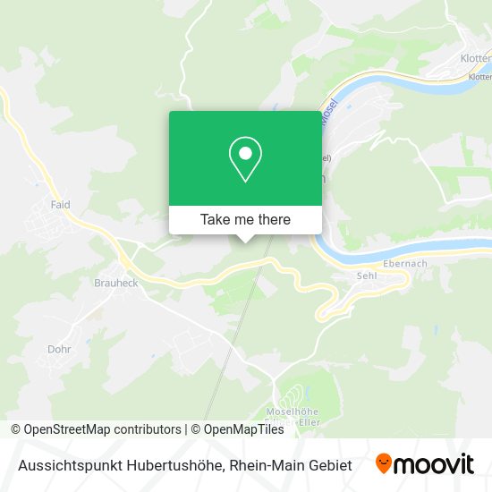 Карта Aussichtspunkt Hubertushöhe