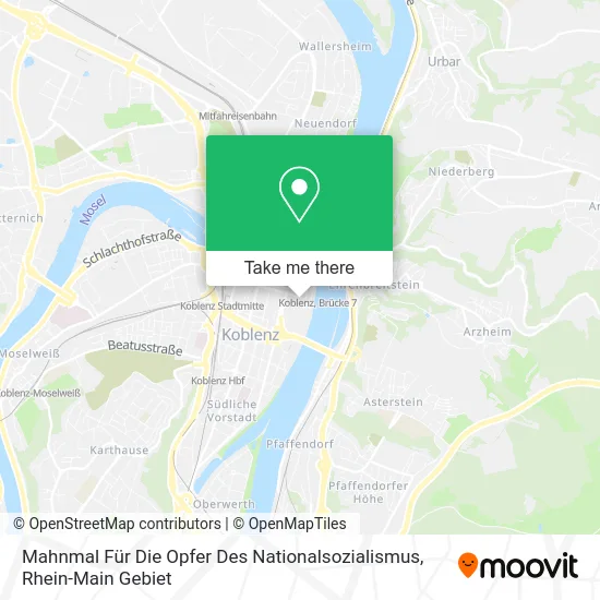 Карта Mahnmal Für Die Opfer Des Nationalsozialismus