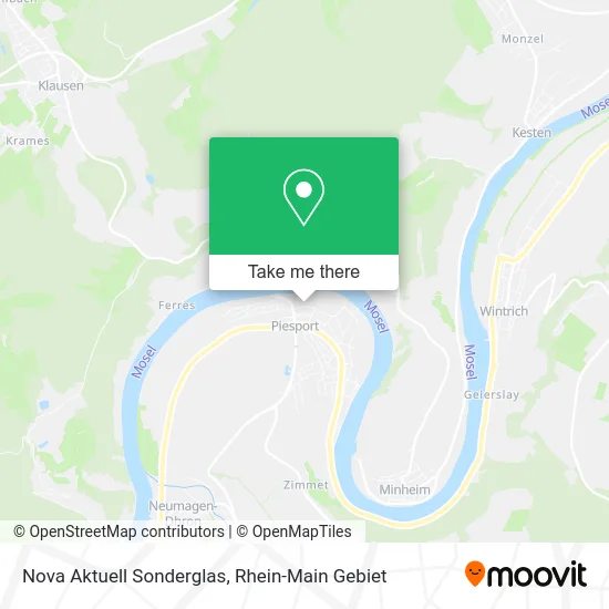 Nova Aktuell Sonderglas map