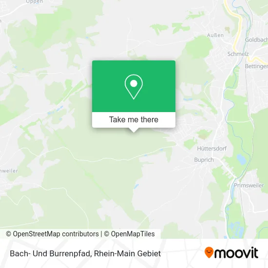 Карта Bach- Und Burrenpfad