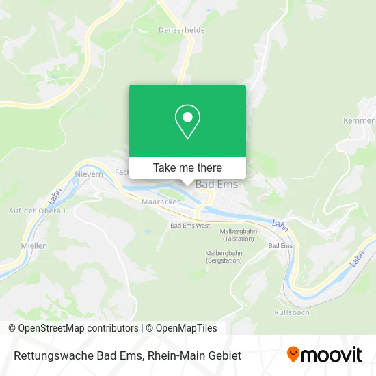 Карта Rettungswache Bad Ems