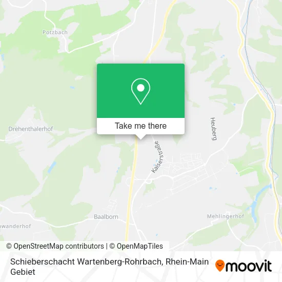 Карта Schieberschacht Wartenberg-Rohrbach