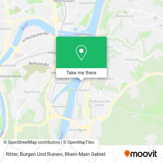 Карта Ritter, Burgen Und Ruinen