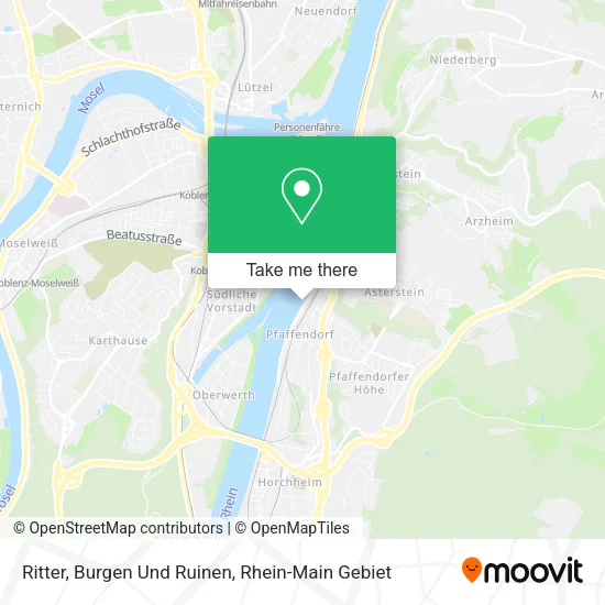 Карта Ritter, Burgen Und Ruinen