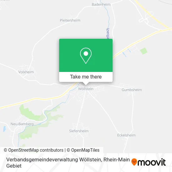 Карта Verbandsgemeindeverwaltung Wöllstein