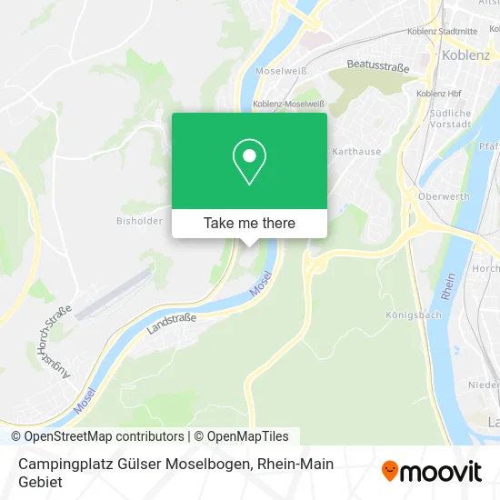 Карта Campingplatz Gülser Moselbogen