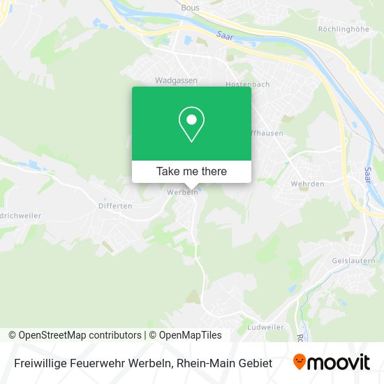 Карта Freiwillige Feuerwehr Werbeln