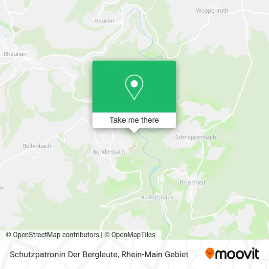 Карта Schutzpatronin Der Bergleute
