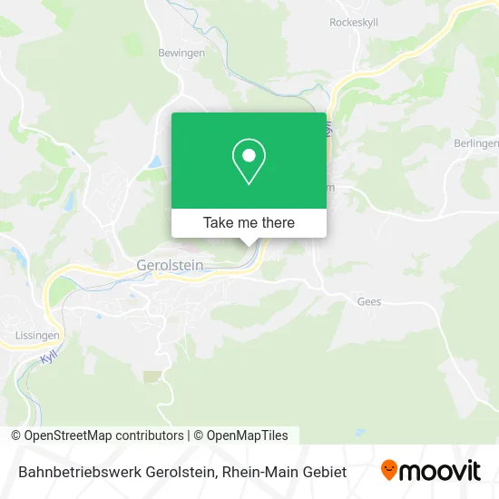 Карта Bahnbetriebswerk Gerolstein