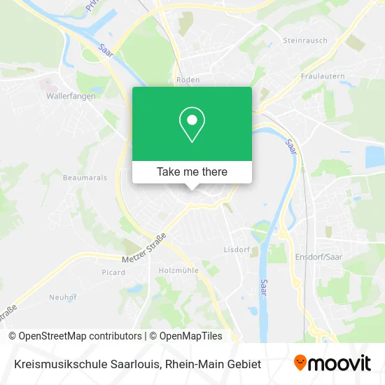 Карта Kreismusikschule Saarlouis