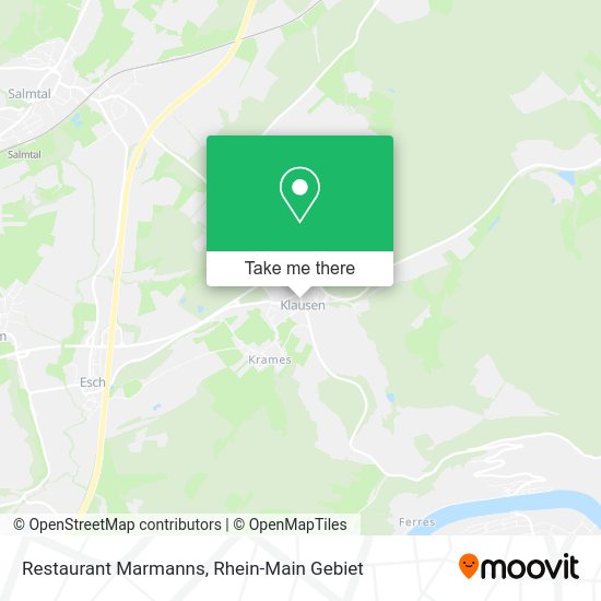 Карта Restaurant Marmanns