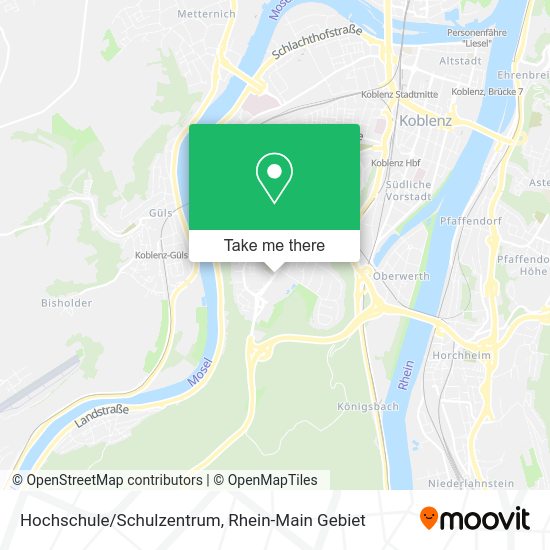 Карта Hochschule/Schulzentrum
