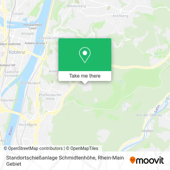 Карта Standortschießanlage Schmidtenhöhe