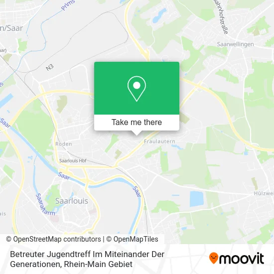 Карта Betreuter Jugendtreff Im Miteinander Der Generationen