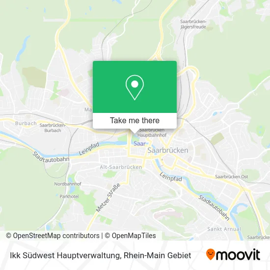 Карта Ikk Südwest Hauptverwaltung