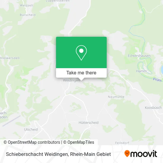 Карта Schieberschacht Weidingen