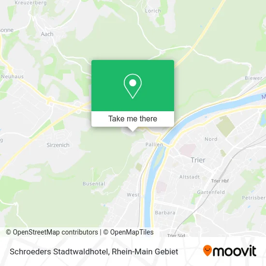 Карта Schroeders Stadtwaldhotel